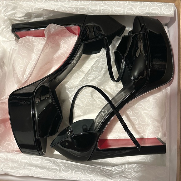 Christian Louboutin Shoes - Christian Louboutin Black Heels with Red Soles